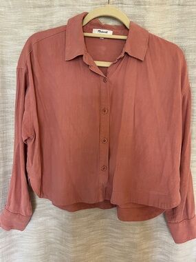 Madewell Cropped Button-Down Shirt